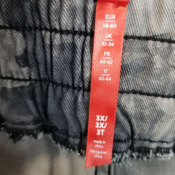 Spanx Pants Womens 3X Gray Camo Joggers Elastic Waist Stretch Pockets 20319R - Picture 4 of 12